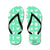 I Love Lucy: Teal Logo Print Women's Flip Flops